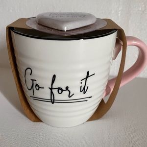 Lighthouse Christian Prod NEW Go for It Mug & Inspiration Heart Stone Magnet 4”